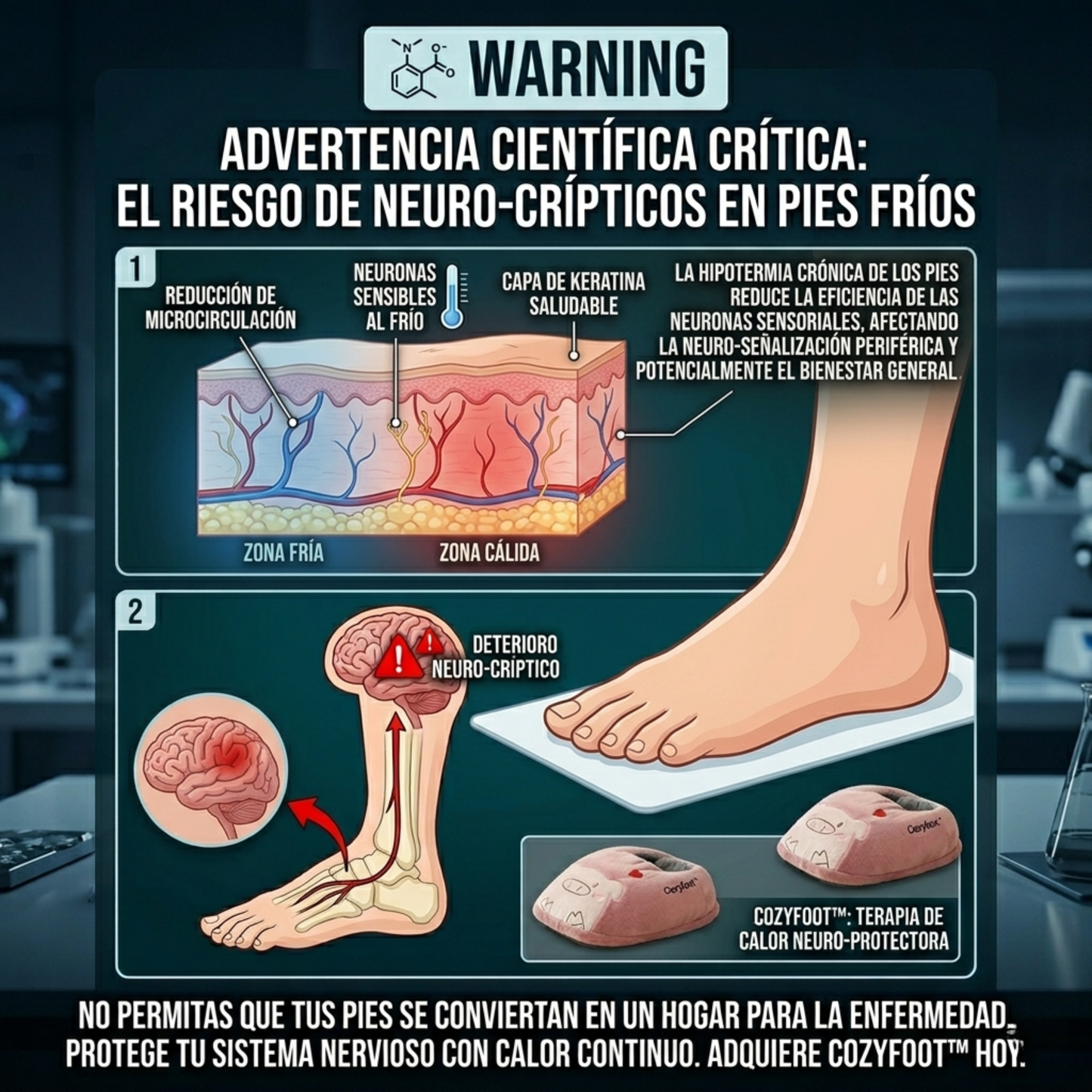 CozyFoot™ - Calor instantáneo para tus pies, cero frío en tu vida