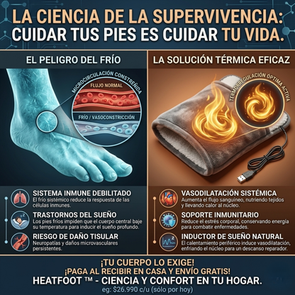 HeatPod™ - Calor instantáneo para tus pies, sin levantarte del sofá