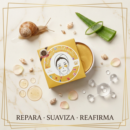 SnailLux™ - Mascarilla Hidratante para Ojos, Elimina Ojeras, Reduce Bolsas y Reafirma la Piel